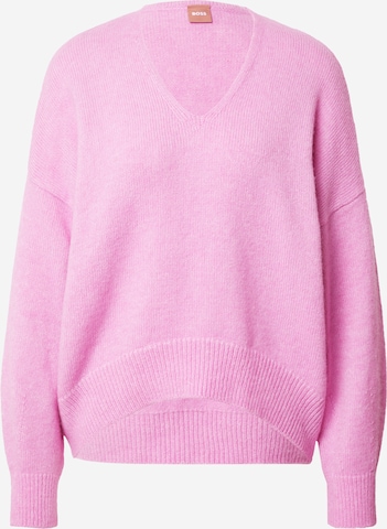 BOSS Orange Sweater 'Fondianan' in Pink: front