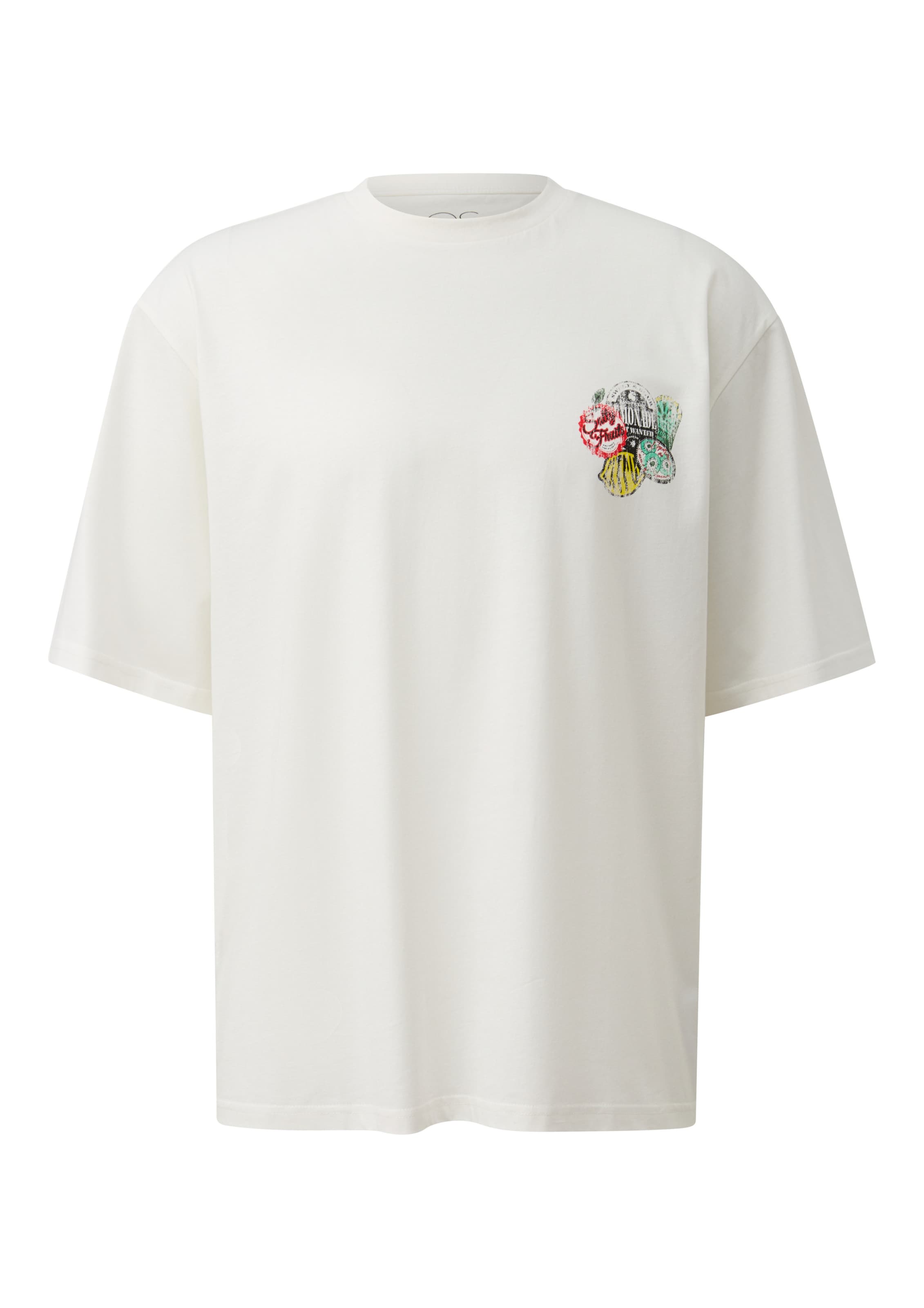 T-Shirt QS en beige : devant