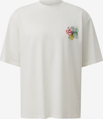 T-Shirt QS en beige : devant