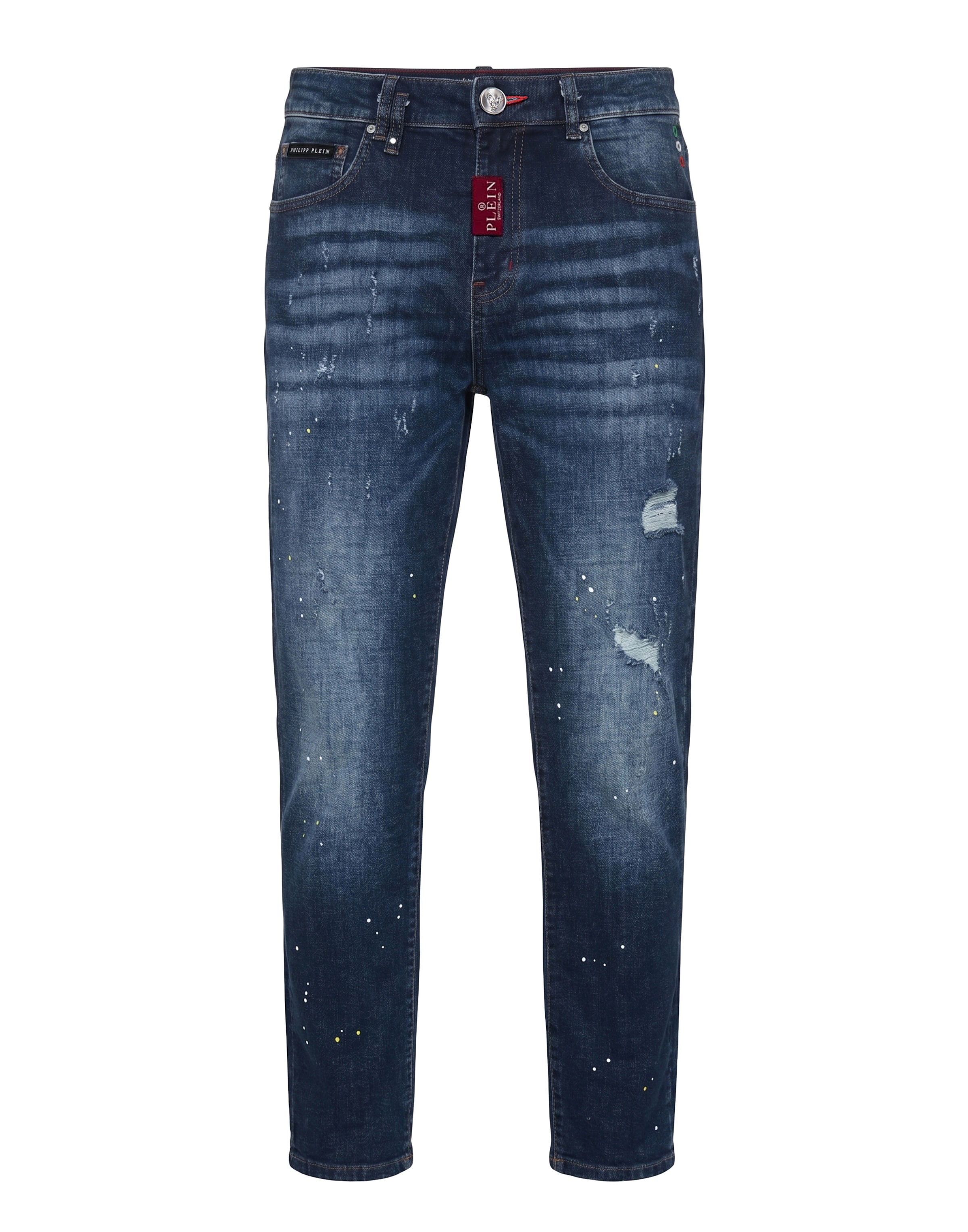 Philipp Plein Tapered Jeans in Blue: front