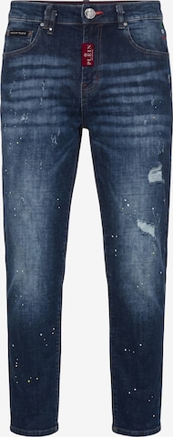 Philipp Plein Tapered Jeans in Blue: front