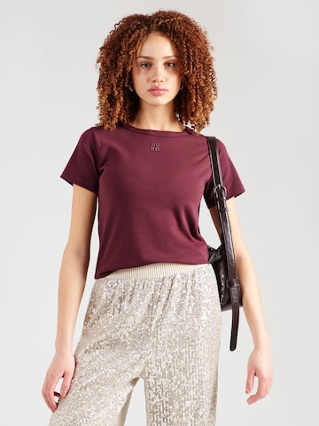 HUGO Póló 'Deloris' - lila: elől