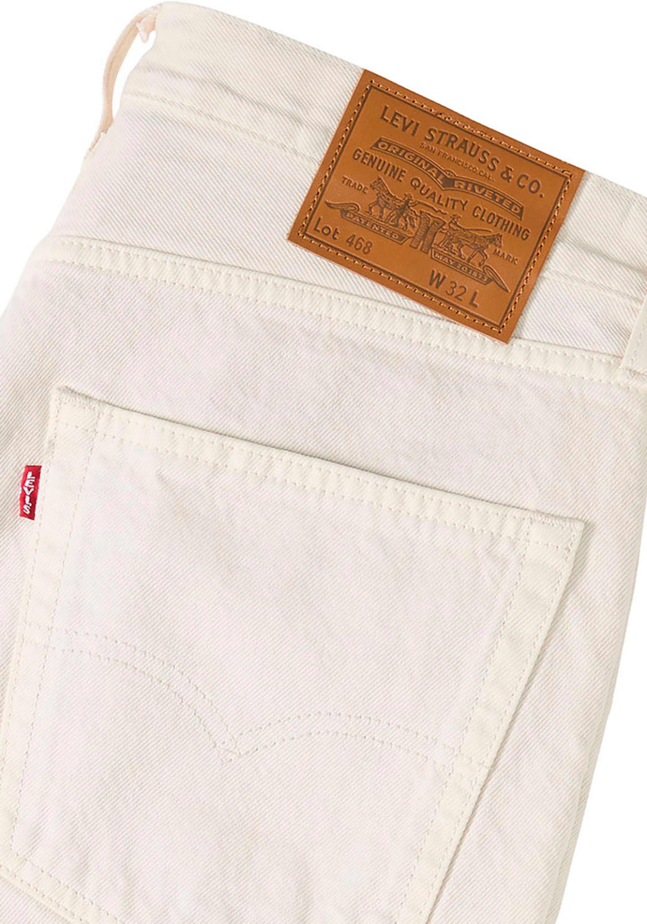 LEVI'S ® Lużny krój Jeansy '468™ Stay Loose' w kolorze biały