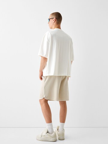 Bershka Loose fit Pants in Beige
