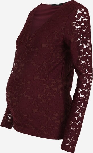 Marškinėliai iš Vero Moda Maternity, spalva – vyno raudona spalva, Prekių apžvalga