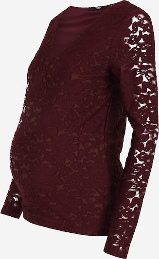 Vero Moda Maternity T-shirt en lie de vin, Vue avec produit