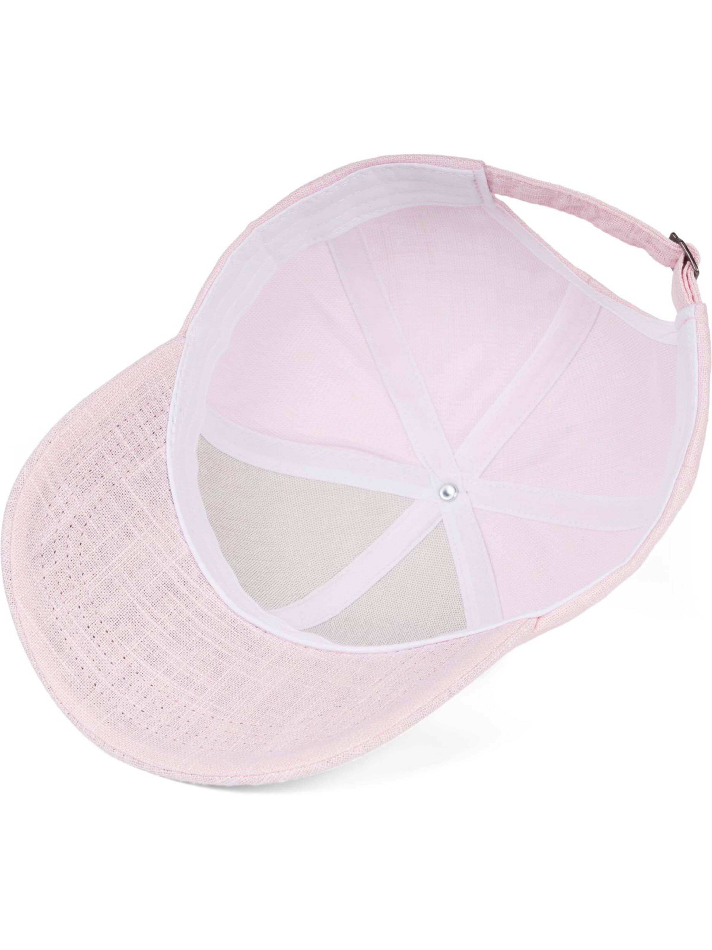 styleBREAKER Cap 'Leinen Baseball Cap'‌‌‌‌‌‌‌ in Pink