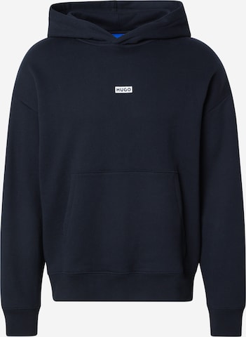 HUGOSweater majica 'Nazardo' - crna boja: prednji dio