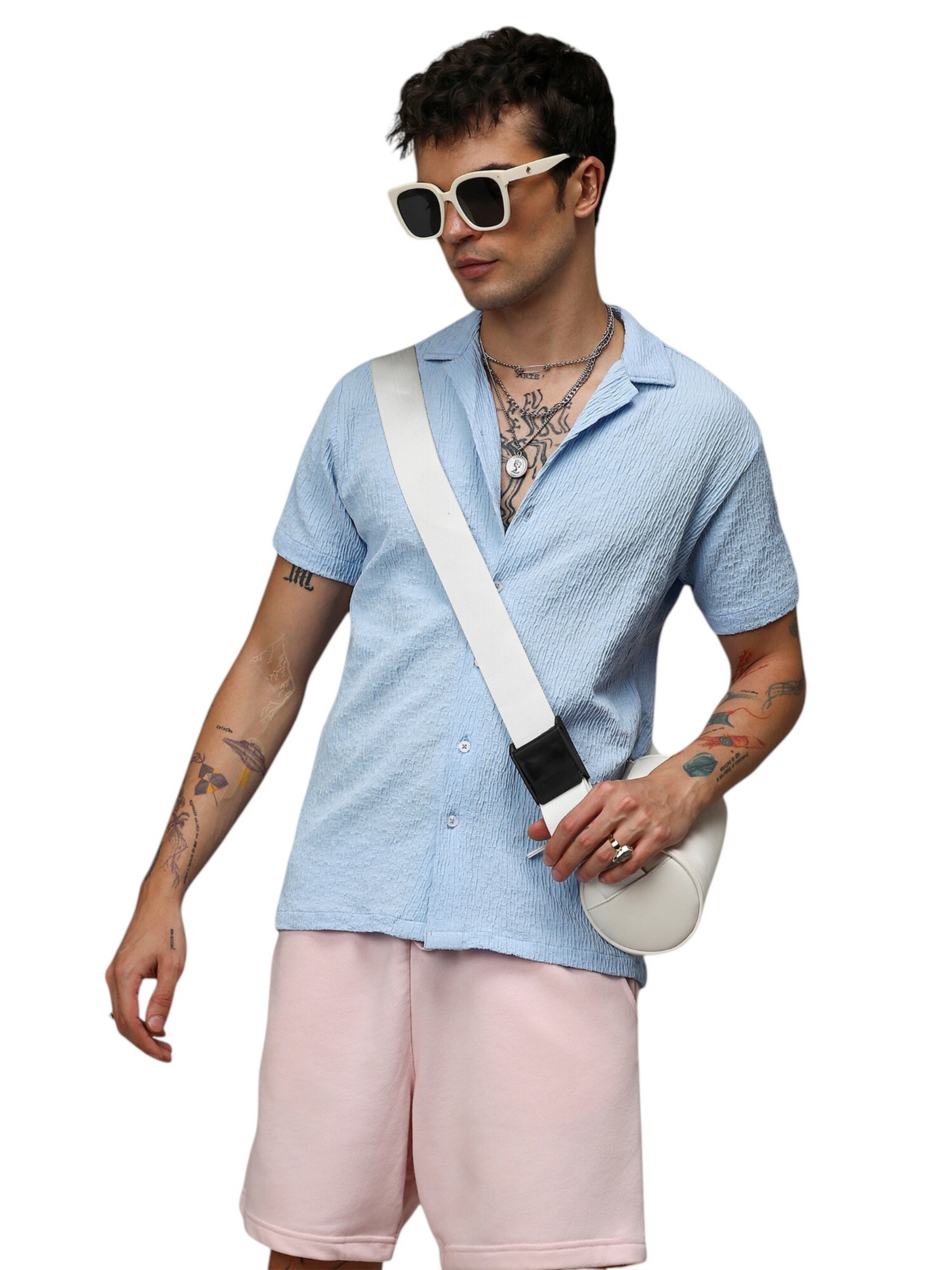 Regular fit Camicia 'Sydne' di Campus Sutra in blu