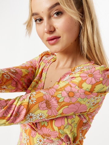 Monki Blouse in Yellow