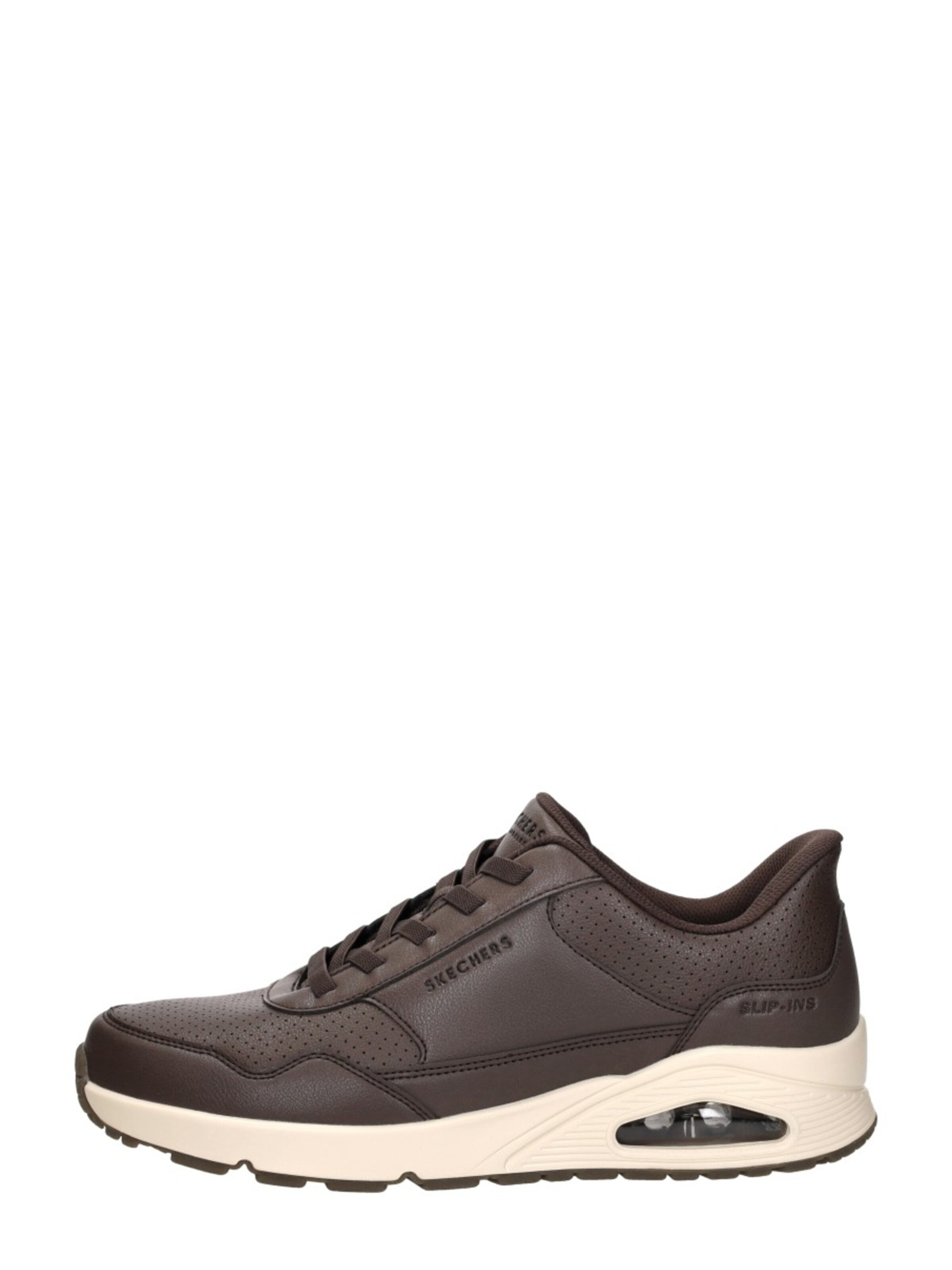 SKECHERS Sneakers laag 'Slip-Ins: Uno - Banksia Luxe' in Bruin: voorkant