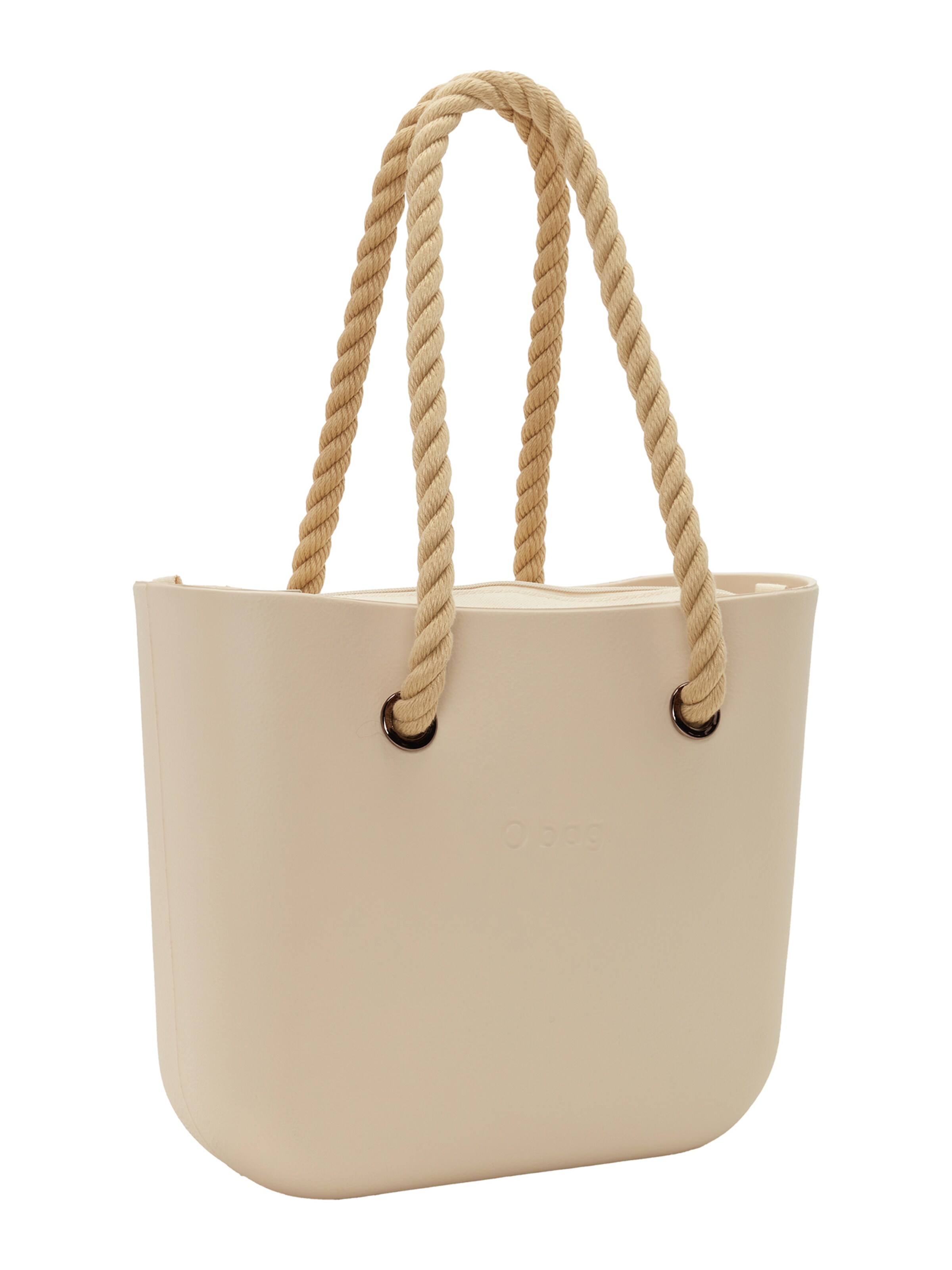 O bag Shopper in Beige: front