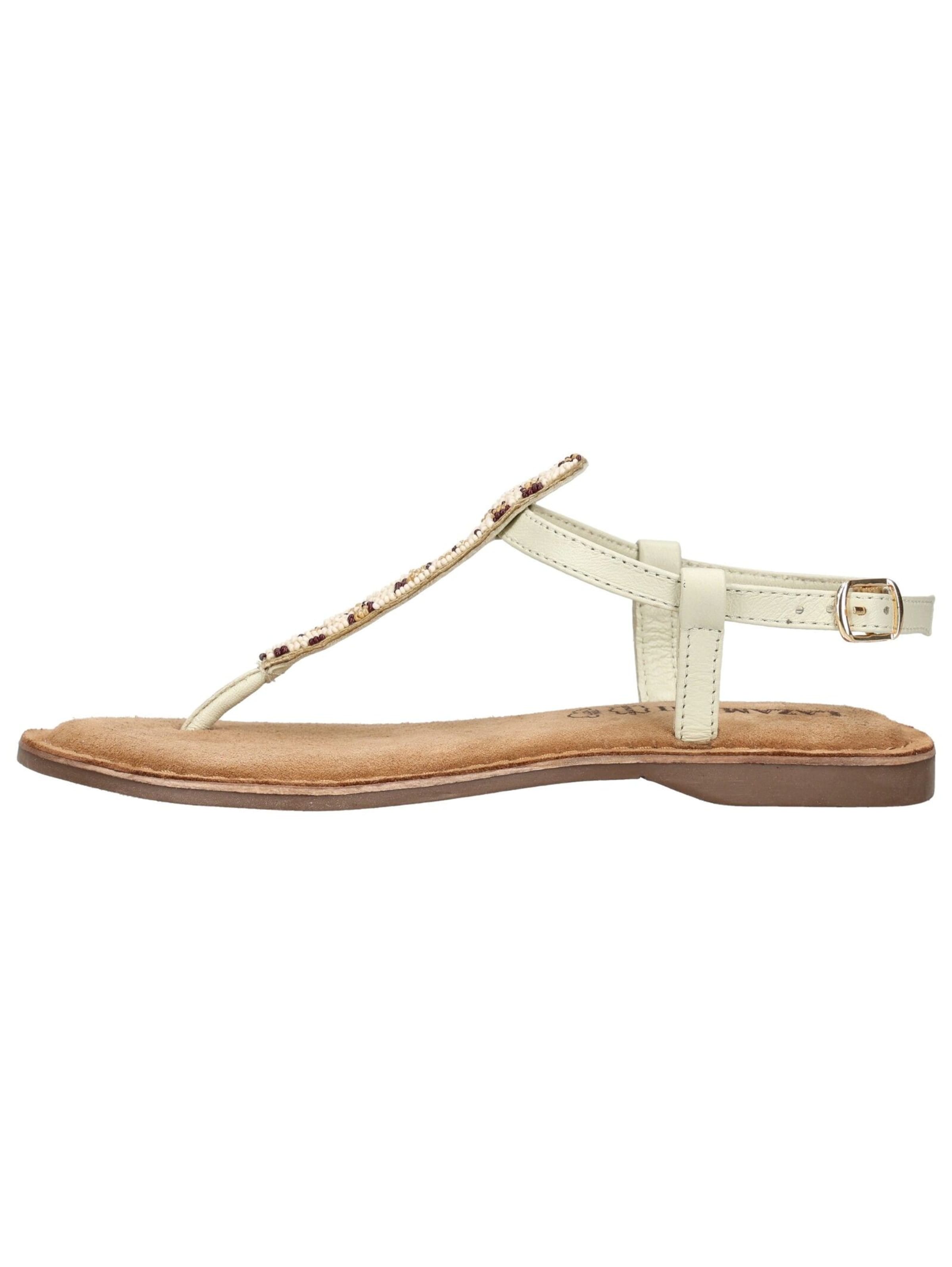 Tongs LAZAMANI en blanc
