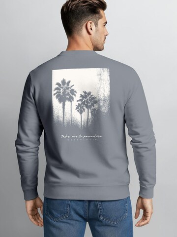 Neverless Sweatshirt 'Palmen'‌‌‌‌‌‌‌ in Grau