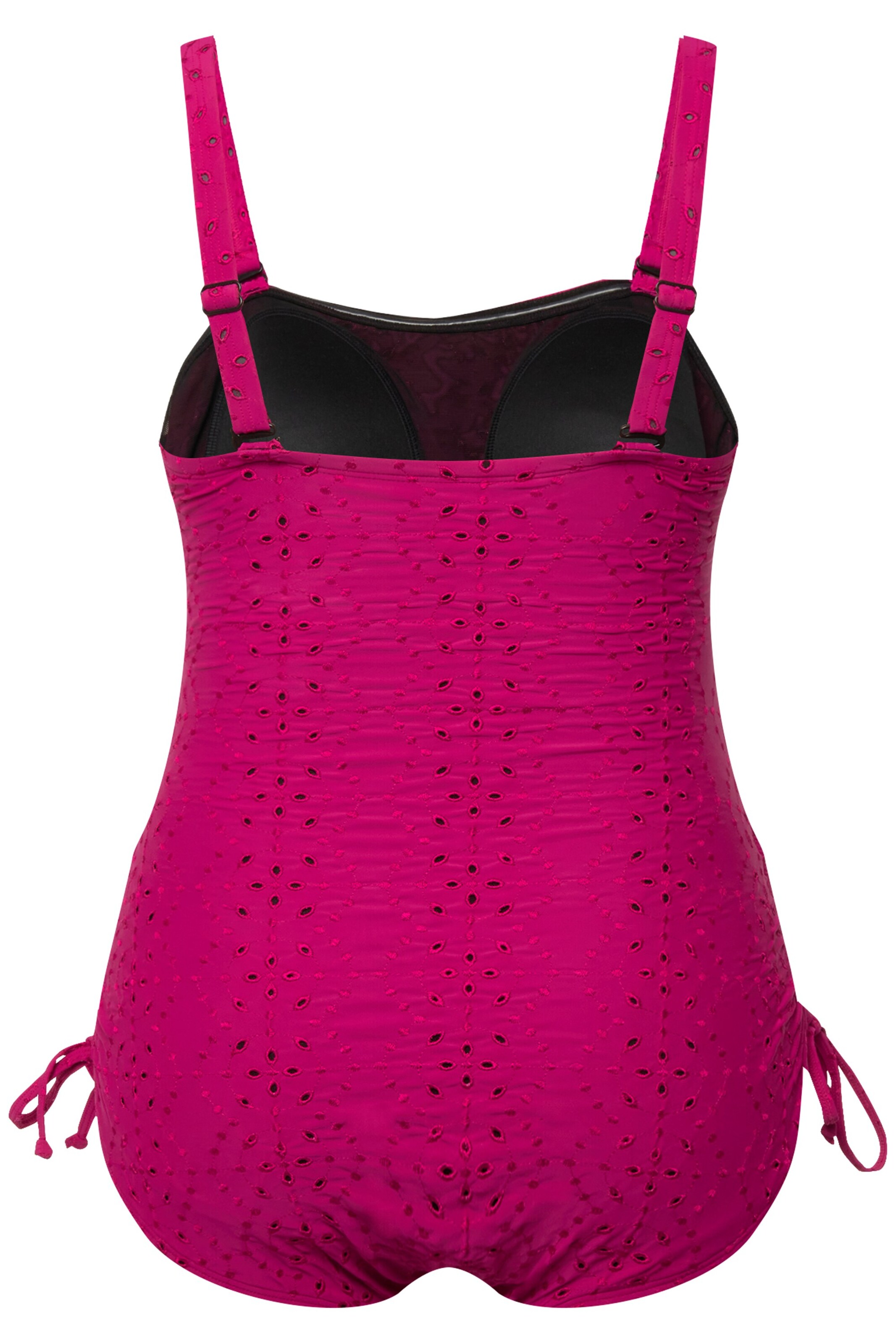 Ulla Popken T-shirt Badpak in Roze