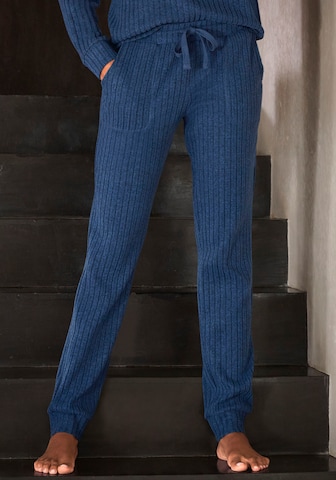 Effilé Pantalon LASCANA en bleu : devant