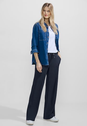 CECIL Wide leg Pants in Blue