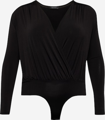 Trendyol Curve - Body de blusa en negro: frente