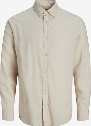 Coupe slim Chemise 'CHASER JOSHUA' JACK & JONES en beige : devant