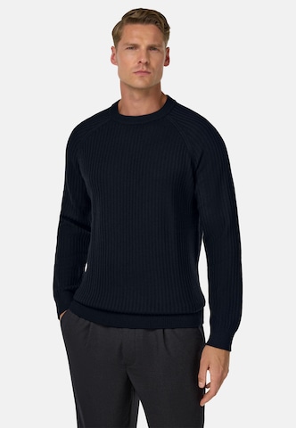 Pull-over Boggi Milano en bleu : devant