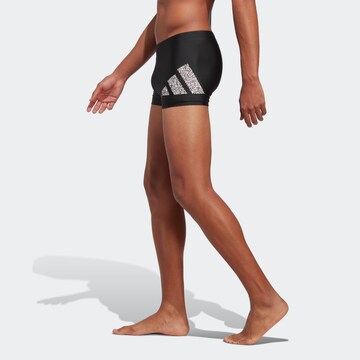 ADIDAS PERFORMANCE Athletic Swim Trunks 'Branded ' in Black