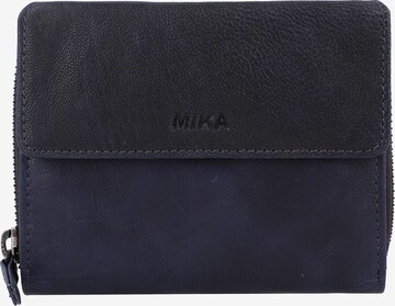 MIKA Wallet in Blue: front