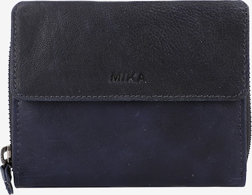 MIKA Wallet in Blue: front