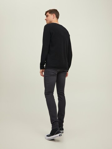 JACK & JONES Skinny Τζιν 'JJLiam Evan' σε μαύρο