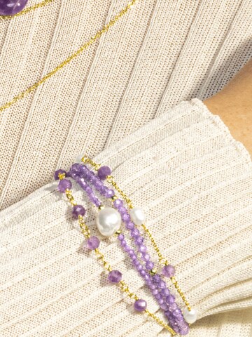 Luxenter Bracelet 'Ekhao' in Purple