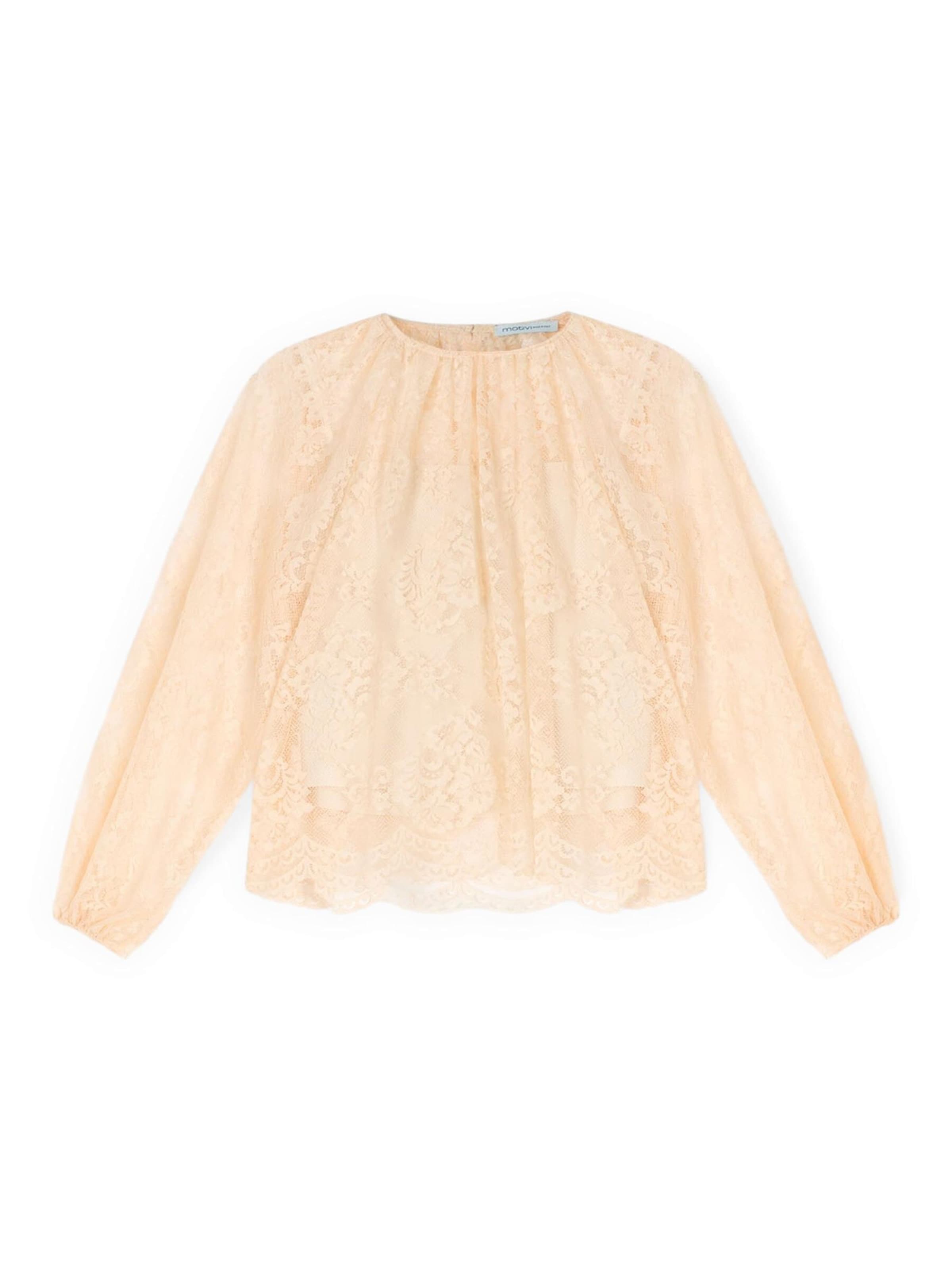 MOTIVI Bluse‌‌‌‌‌‌‌‌‌ in Beige: Vorderseite