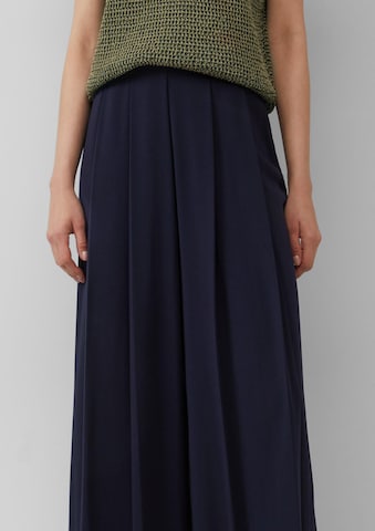 Wide Leg Pantalon à pince s.Oliver en bleu