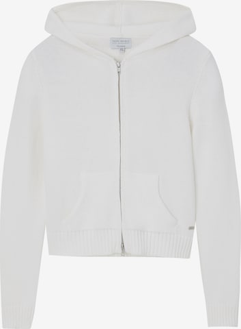 Cardigan Pull&Bear en blanc : devant