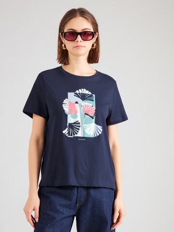 Tricou de la TOM TAILOR pe albastru: față