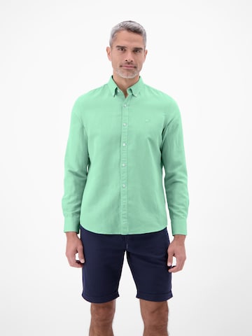LERROS Regular fit Button Up Shirt in Green: front