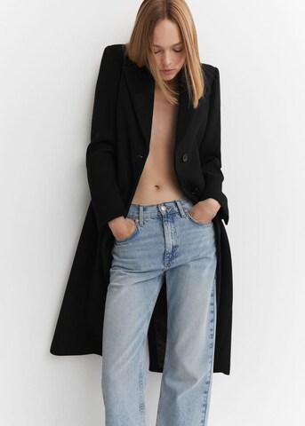 MANGO Between-Seasons Coat 'Linda' in Black