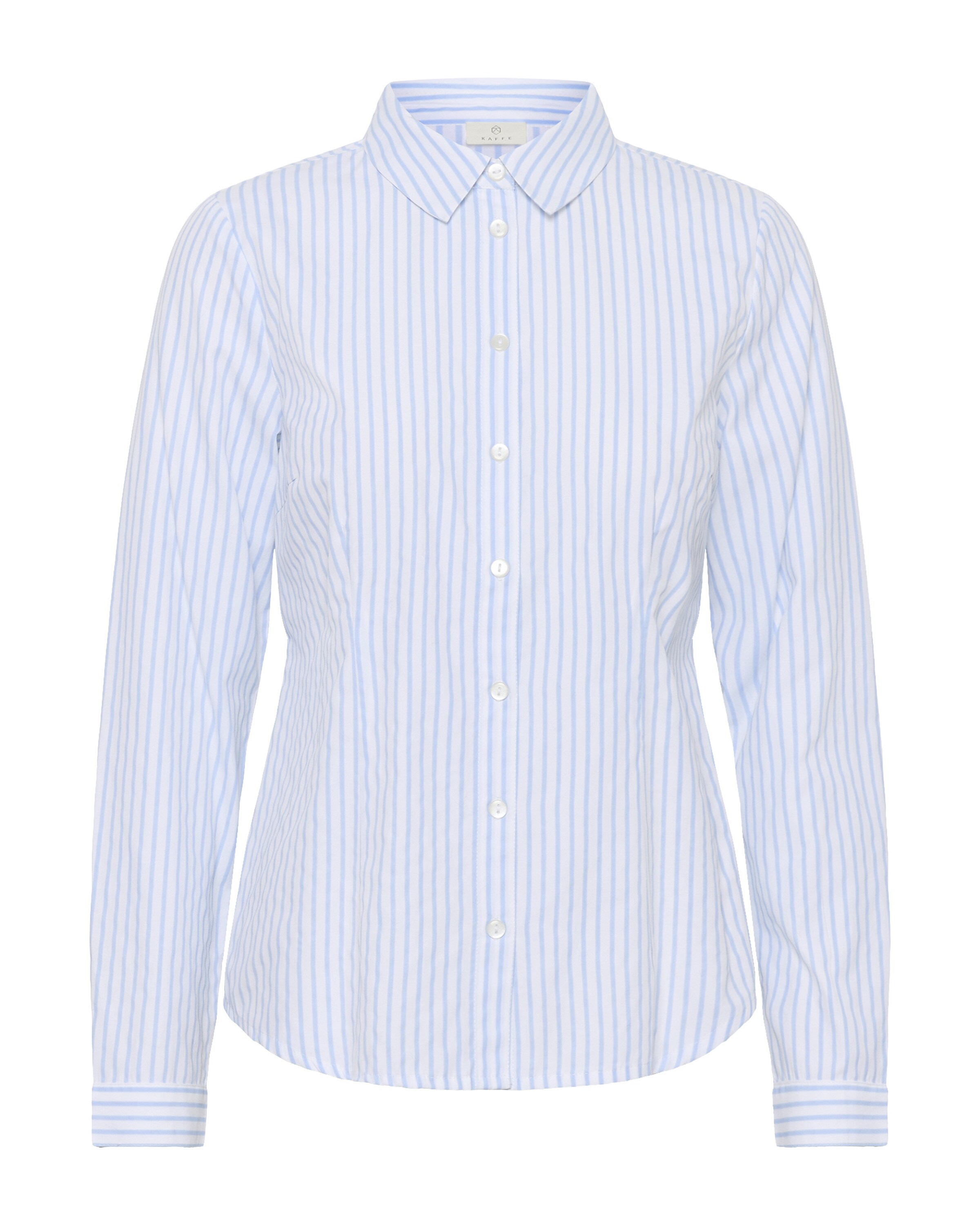 Kaffe T-shirt 'Giulia' en S en bleu / blanc, Vue avec produit