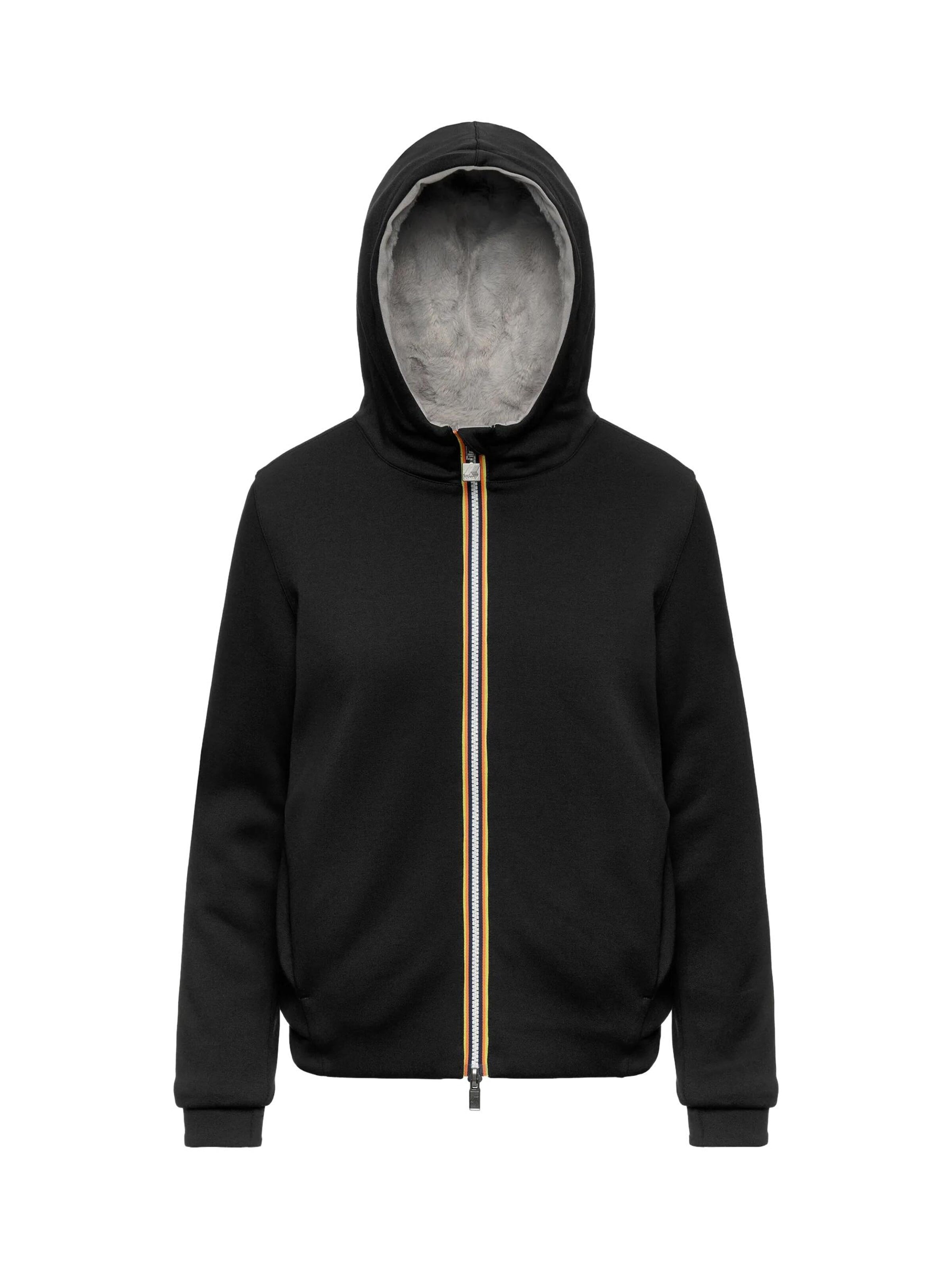 K-Way Winterjacke 'K-WAY DEVA LIGHT SPACER FUR DOUBLE GIUBBINO'‌‌‌‌‌ in Grau: Vorderseite