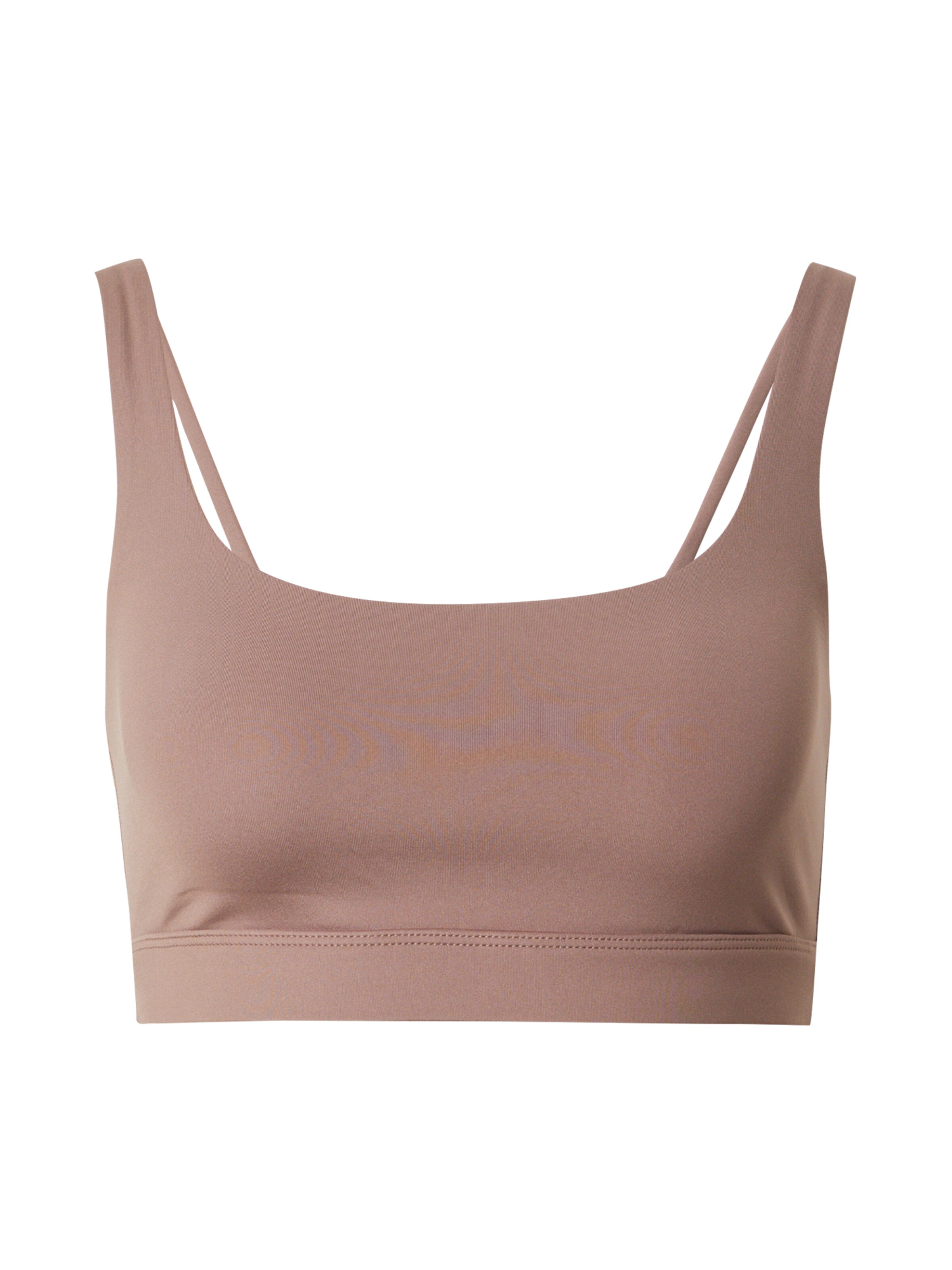 Girlfriend Collective Bustier Športni nederček 'ANDY' | rjava barva: sprednja stran