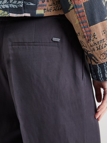 SCOTCH & SODA Wide Leg Bügelfaltenhose 'Edie' in Schwarz
