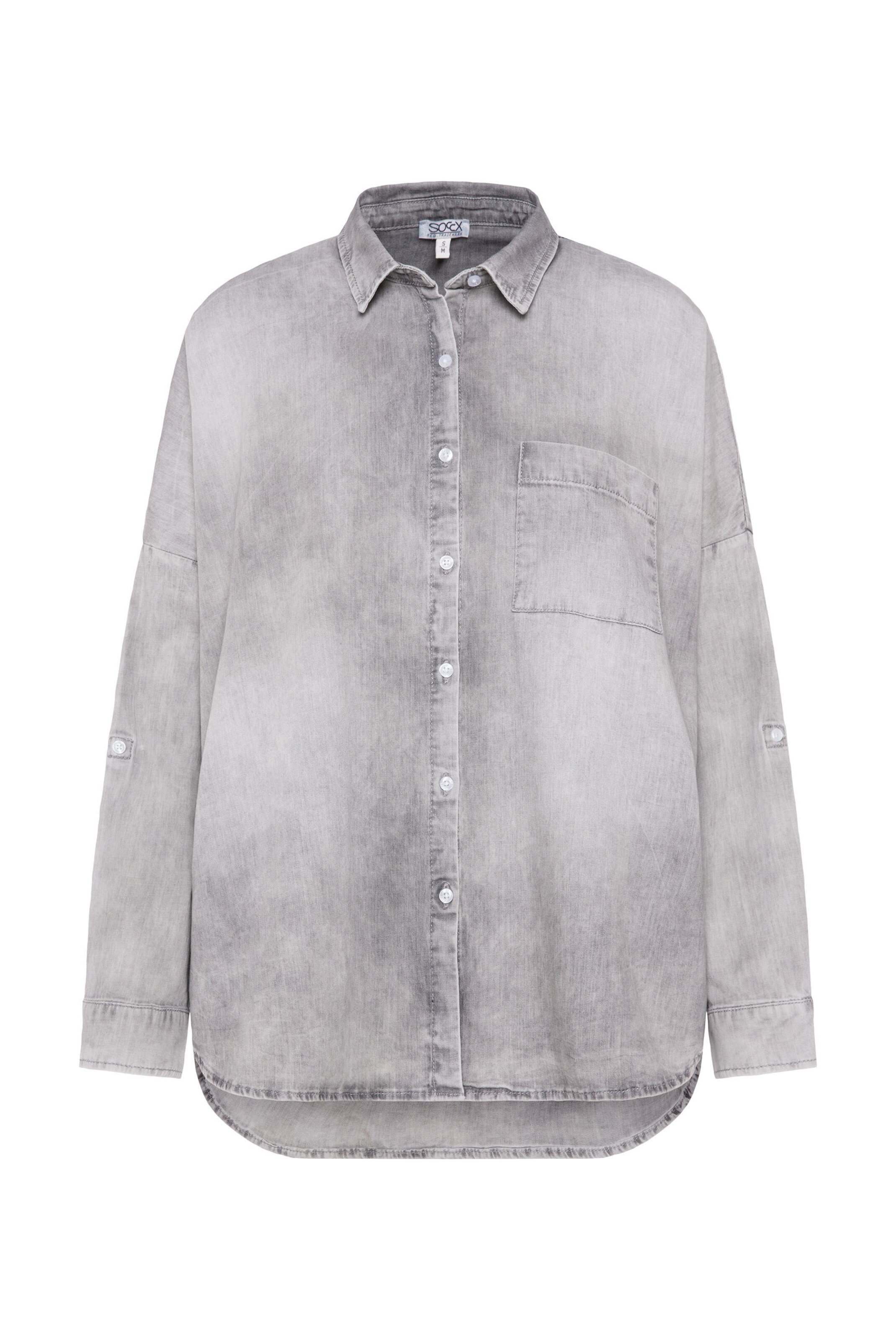 Soccx Blouse in Grey: front