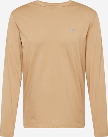 T-Shirt GANT en beige : devant