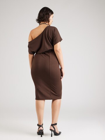 Trendyol Curve Kleid in Braun
