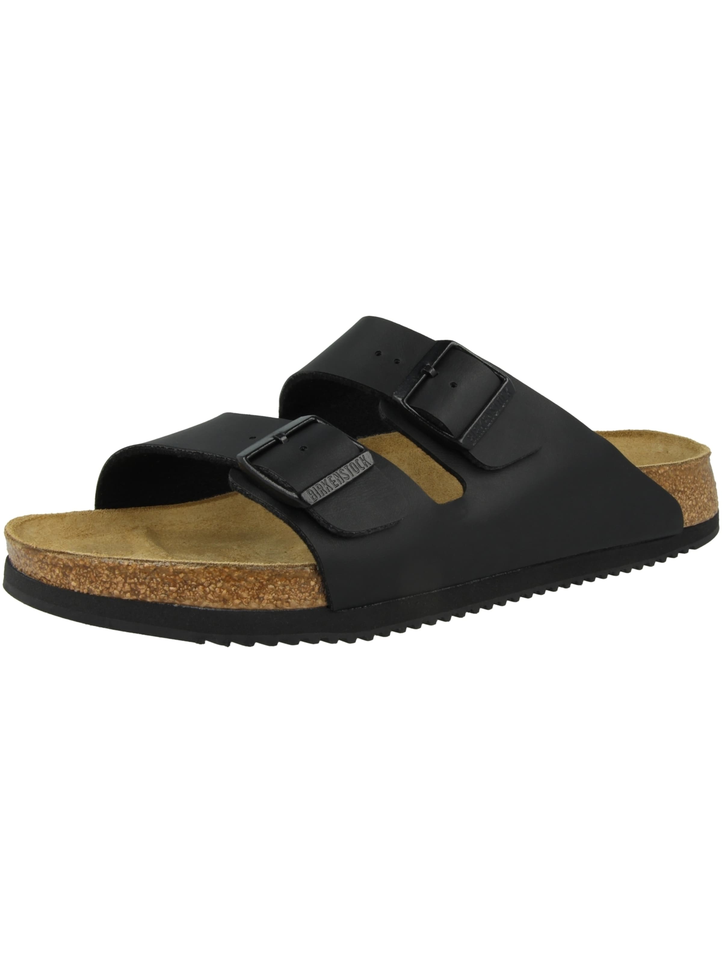 BIRKENSTOCK Pantolette in Schwarz: Vorderseite