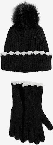 juoda love & roses Megzta kepurė: priekis