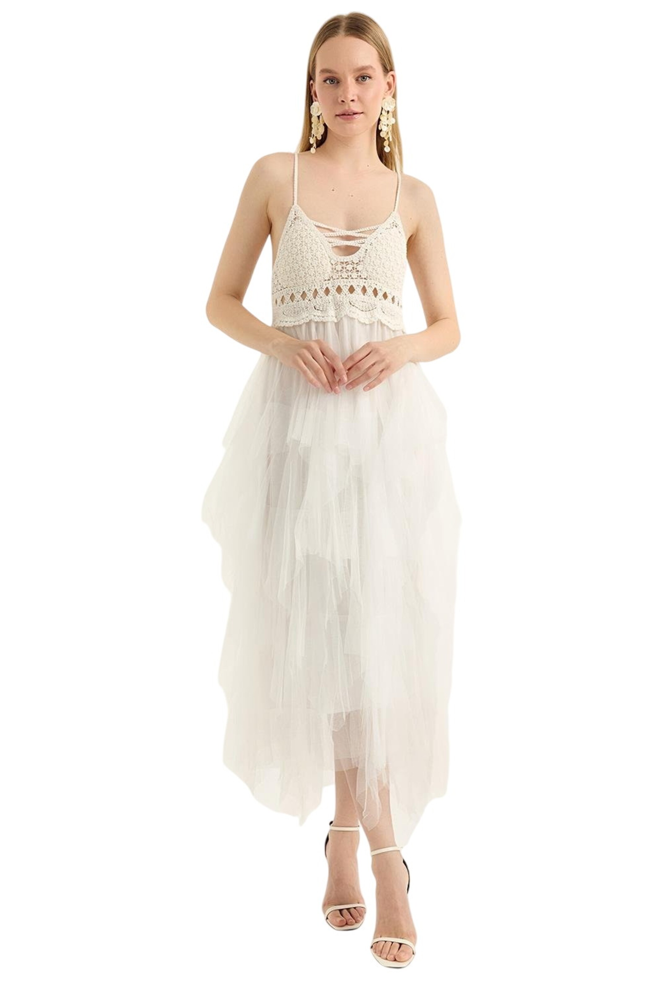 HOME STORE Dress in White: front