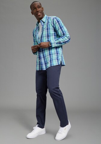 DELMAO Regular fit Button Up Shirt in Green