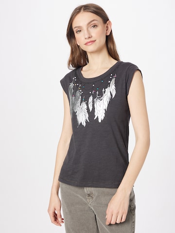 ONLY Shirt 'BONE' in Zwart: voorkant