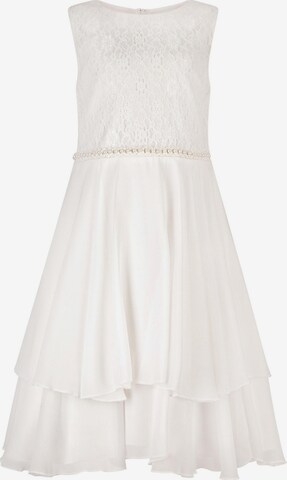 happy girls Dress in White: front