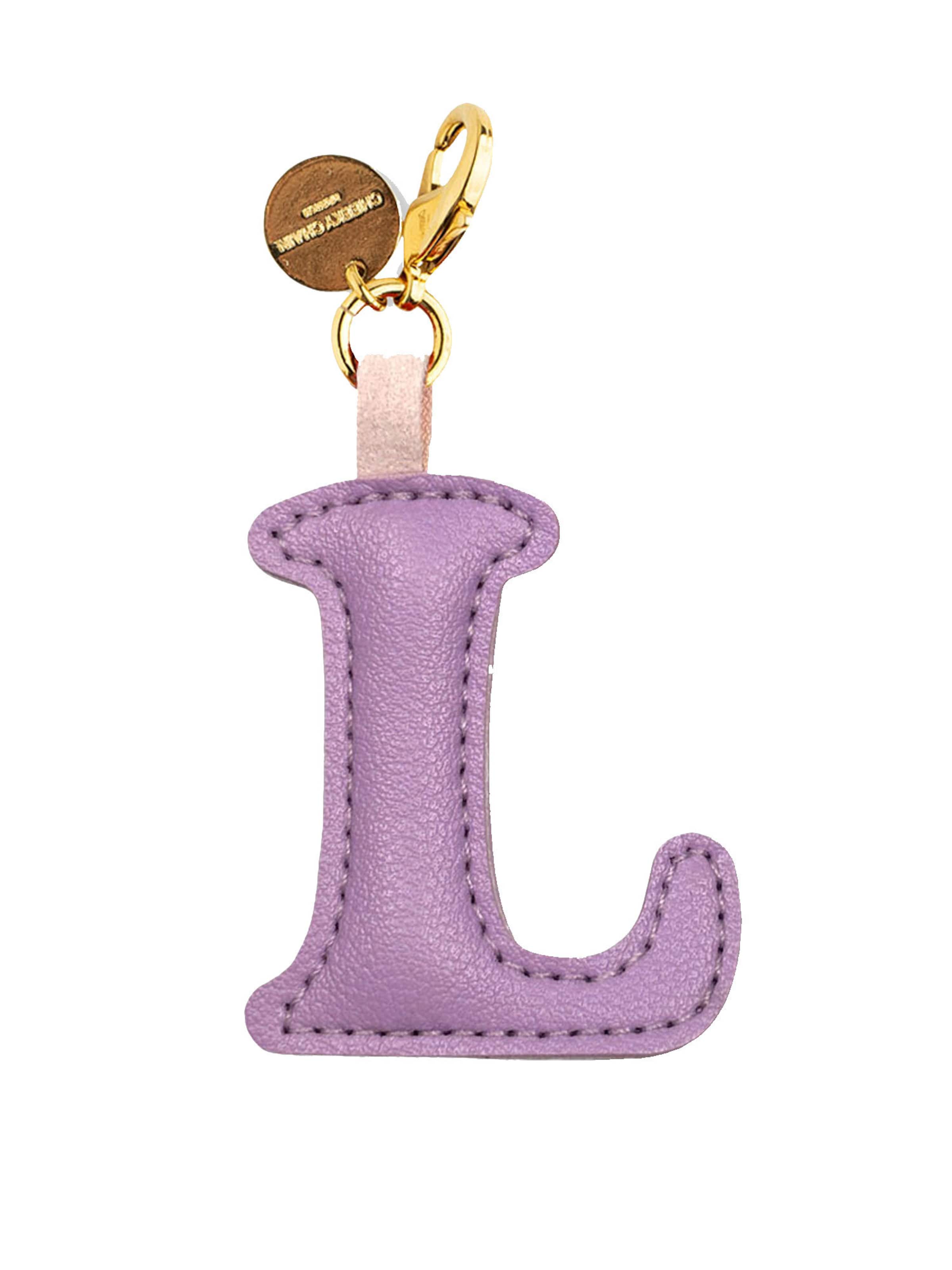 Cheeky Chain Munich Accessoires voor tassen 'Letter' in Lila: voorkant