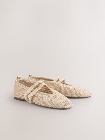 Next Strap ballerina 'Forever Comfort' in Beige